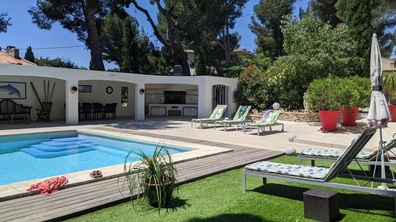 Villa Serena - Piscine, Tennis - Plage Sable 700M La Ciotat Luaran gambar